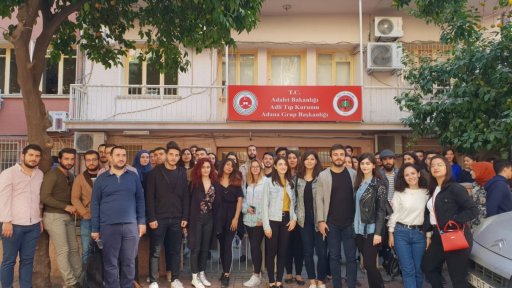 4. Sınıf Öğrencilerimiz T.C. Adli Tıp Kurumu Adana Grup Başkanlığını ziyaret ettiler.