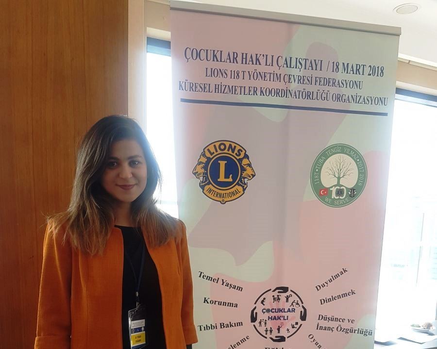 Araştırma Görevlimiz A. Püren Doğanay, Uluslararası Lions 118-T Yönetim Çevresi Federasyonu tarafından 18 Mart 2018 tarihinde düzenlenen "Çocuklar Hak'lı" Çalıştayına katıldı.