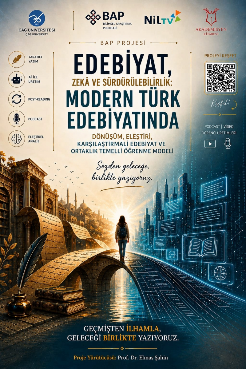 Edebiyat, Zekâ ve Sürdürülebilirlik – BAP Projesi afişi